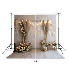 LB1627 Boho Baby Bliss Setup Maternity Backdrop