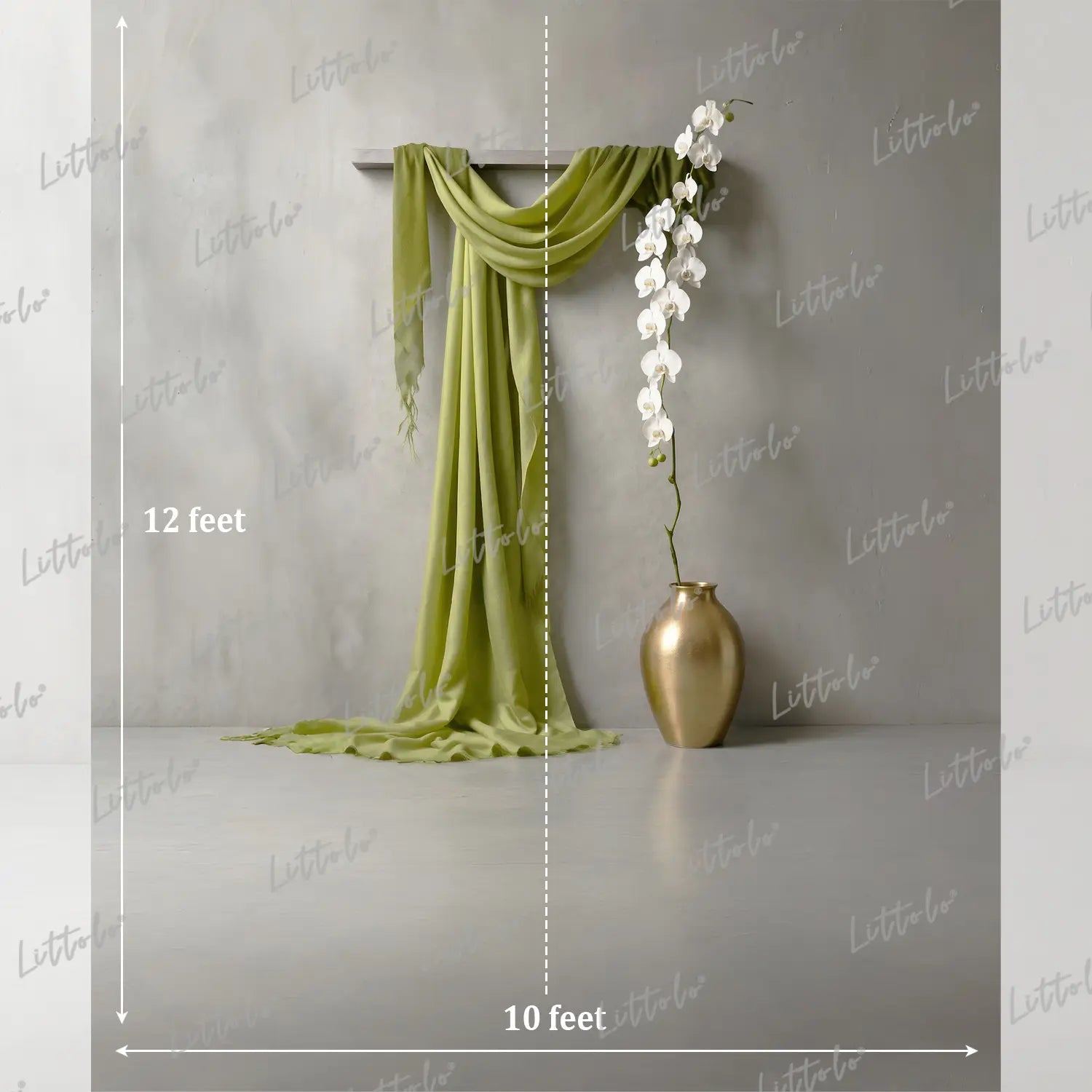 LB1628 Olive Grace Minimal Setup Maternity Backdrop