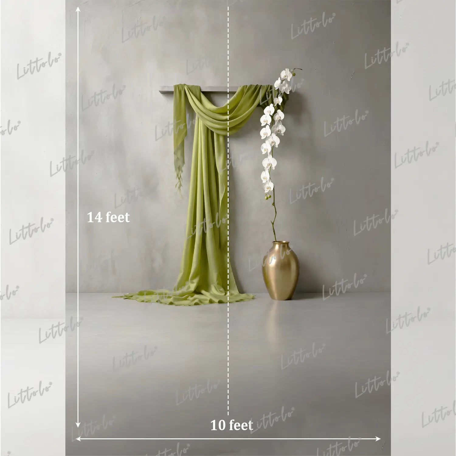 LB1628 Olive Grace Minimal Setup Maternity Backdrop