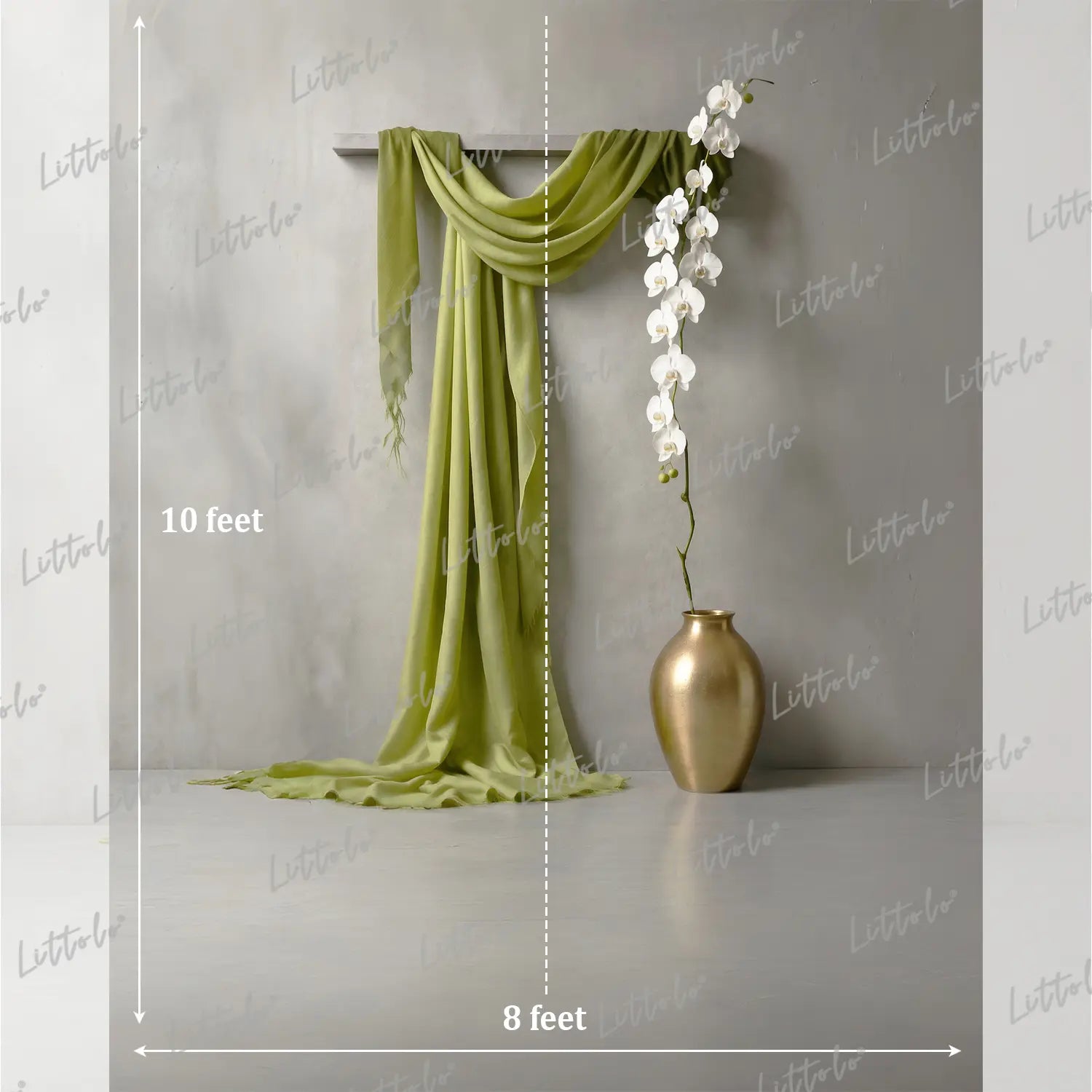 LB1628 Olive Grace Minimal Setup Maternity Backdrop