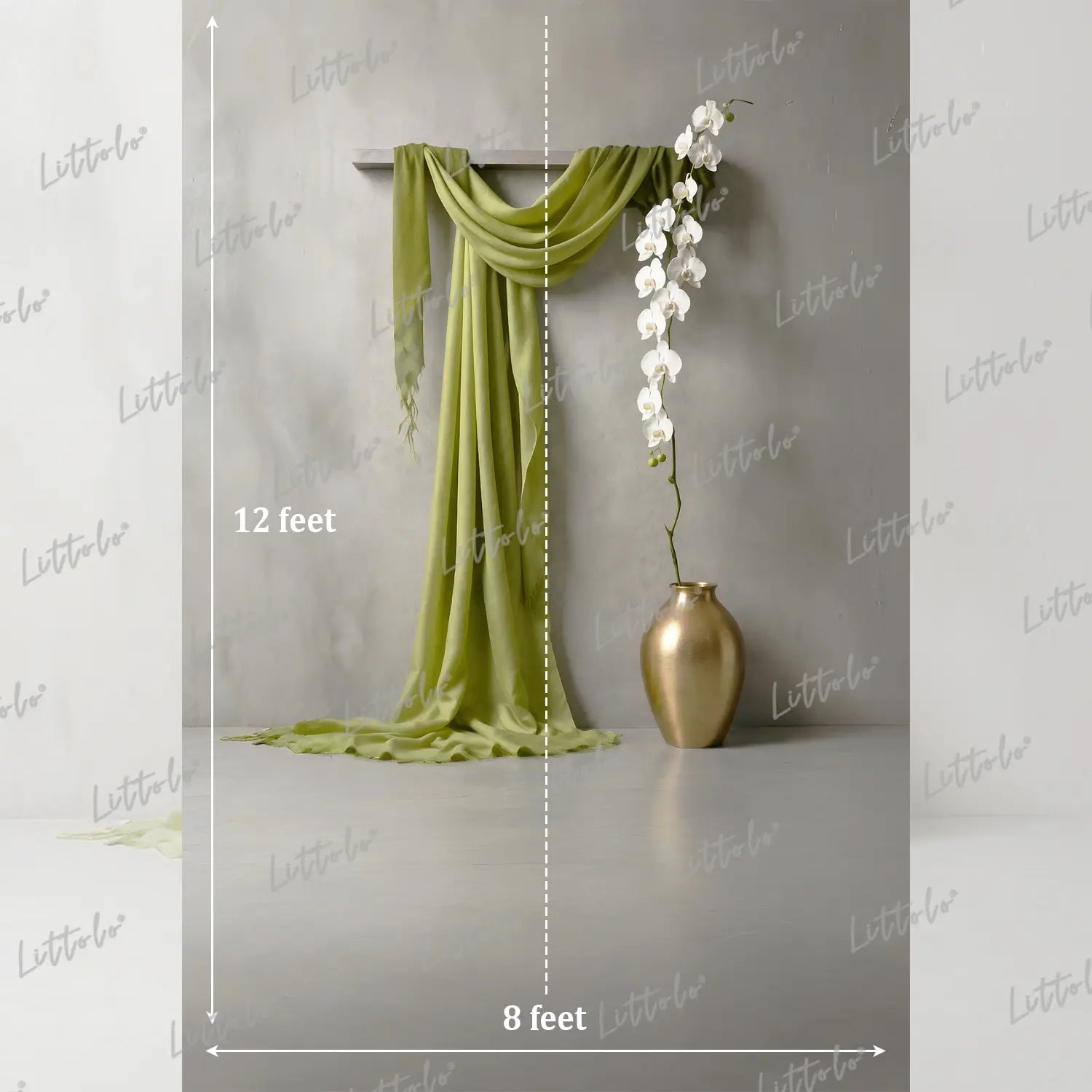 LB1628 Olive Grace Minimal Setup Maternity Backdrop