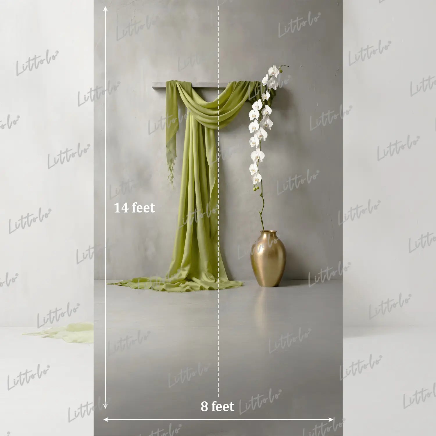 LB1628 Olive Grace Minimal Setup Maternity Backdrop