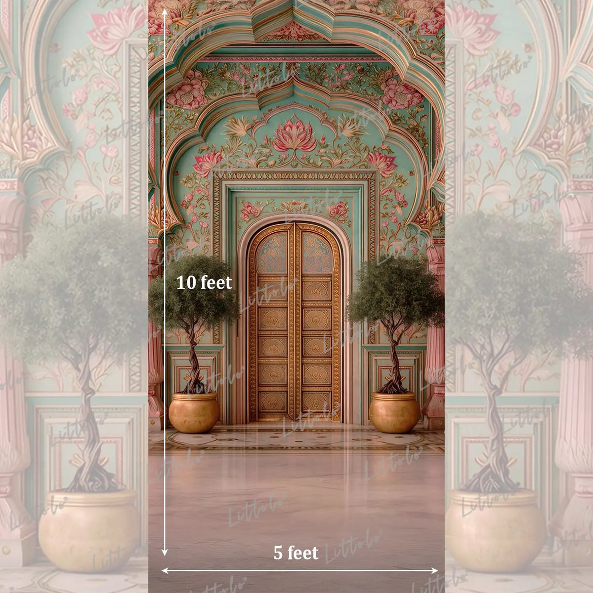 LB1629 Royal Pastel Palace Arch Maternity Backdrop