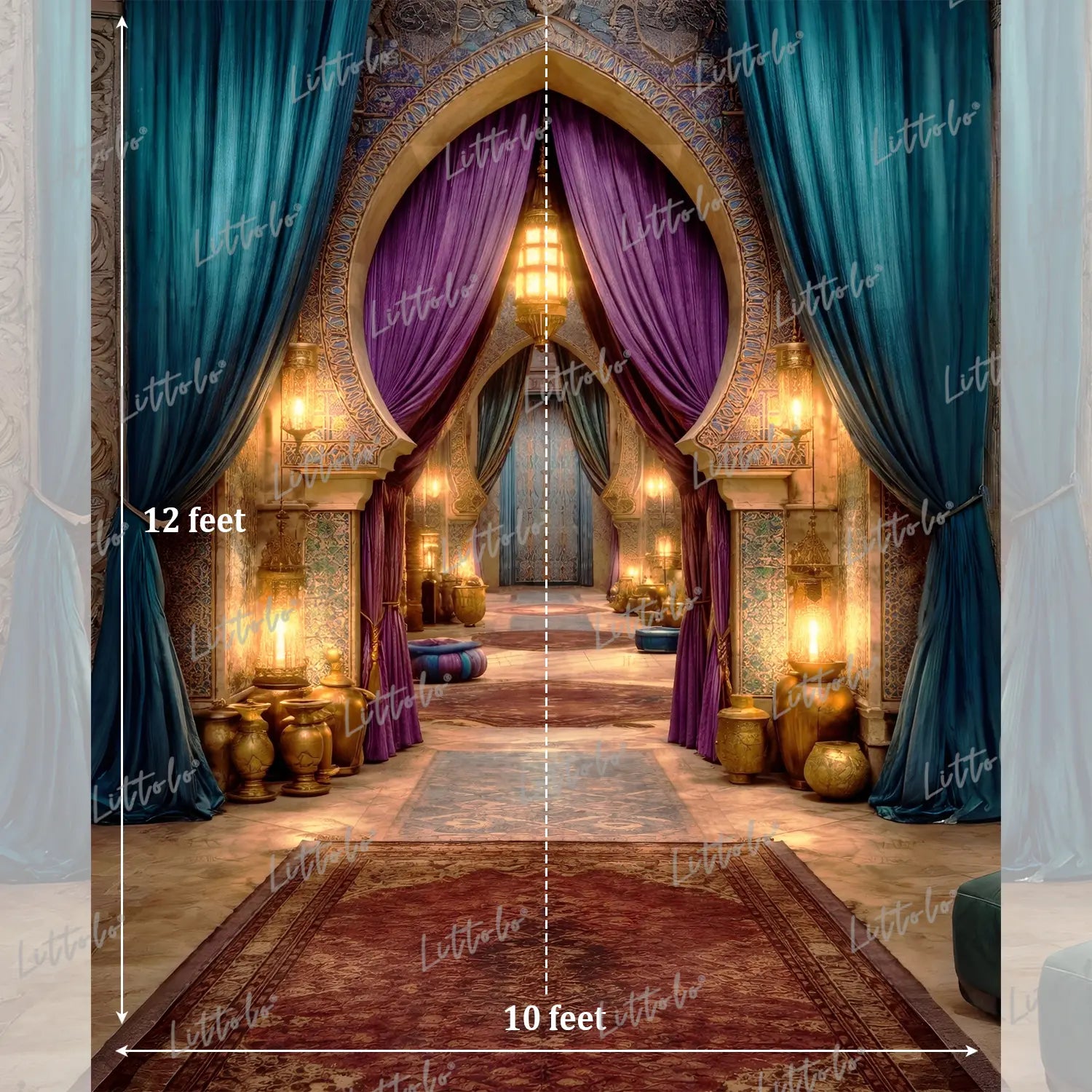 LB1631 Moroccan Arabian Theme Maternity Backdrop
