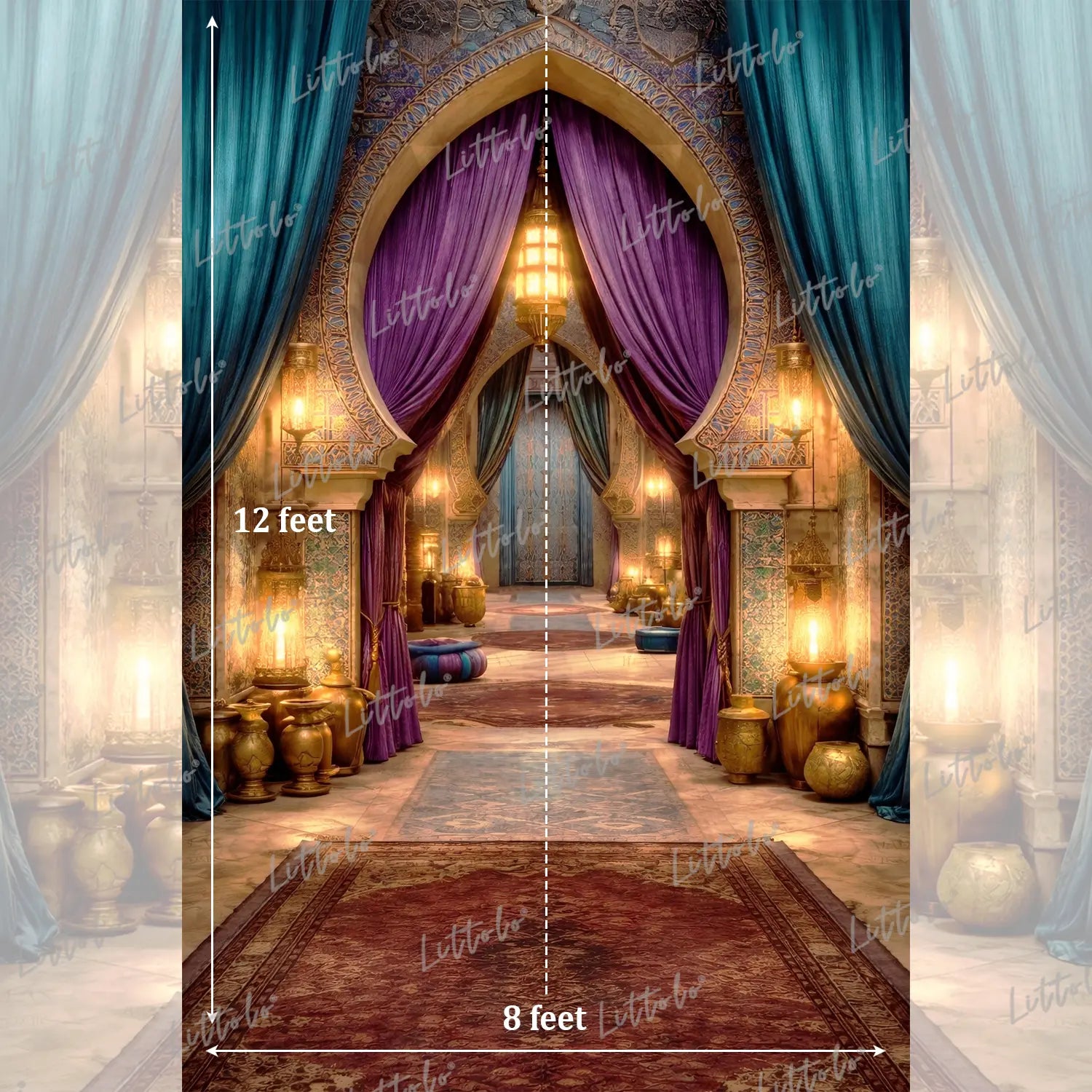 LB1631 Moroccan Arabian Theme Maternity Backdrop