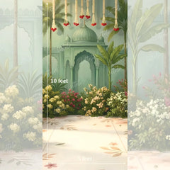 LB1633 Arabian Garden Arch Maternity Backdrop