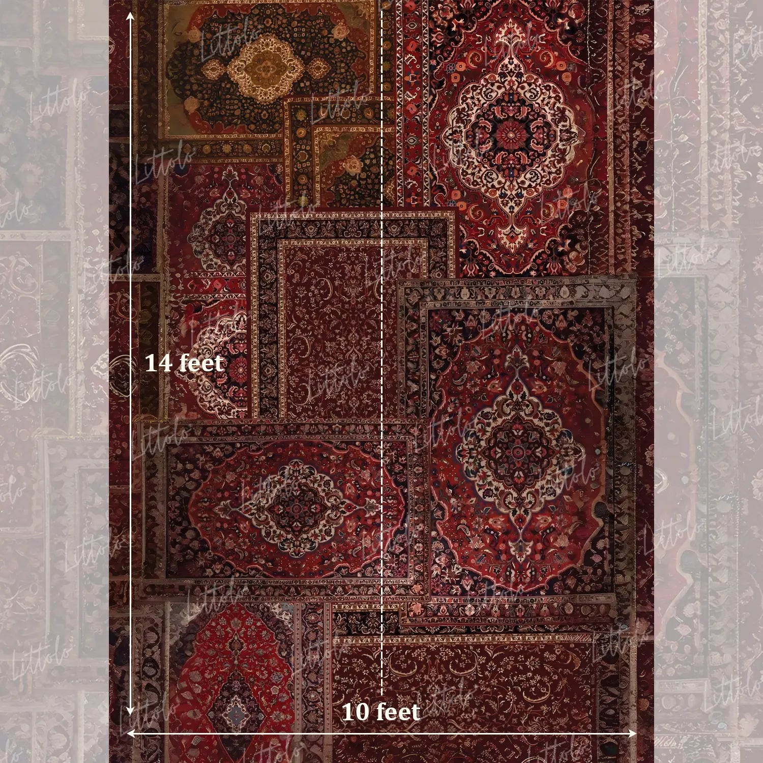 LB1634 Crimson Heritage Carpet Maternity Backdrop