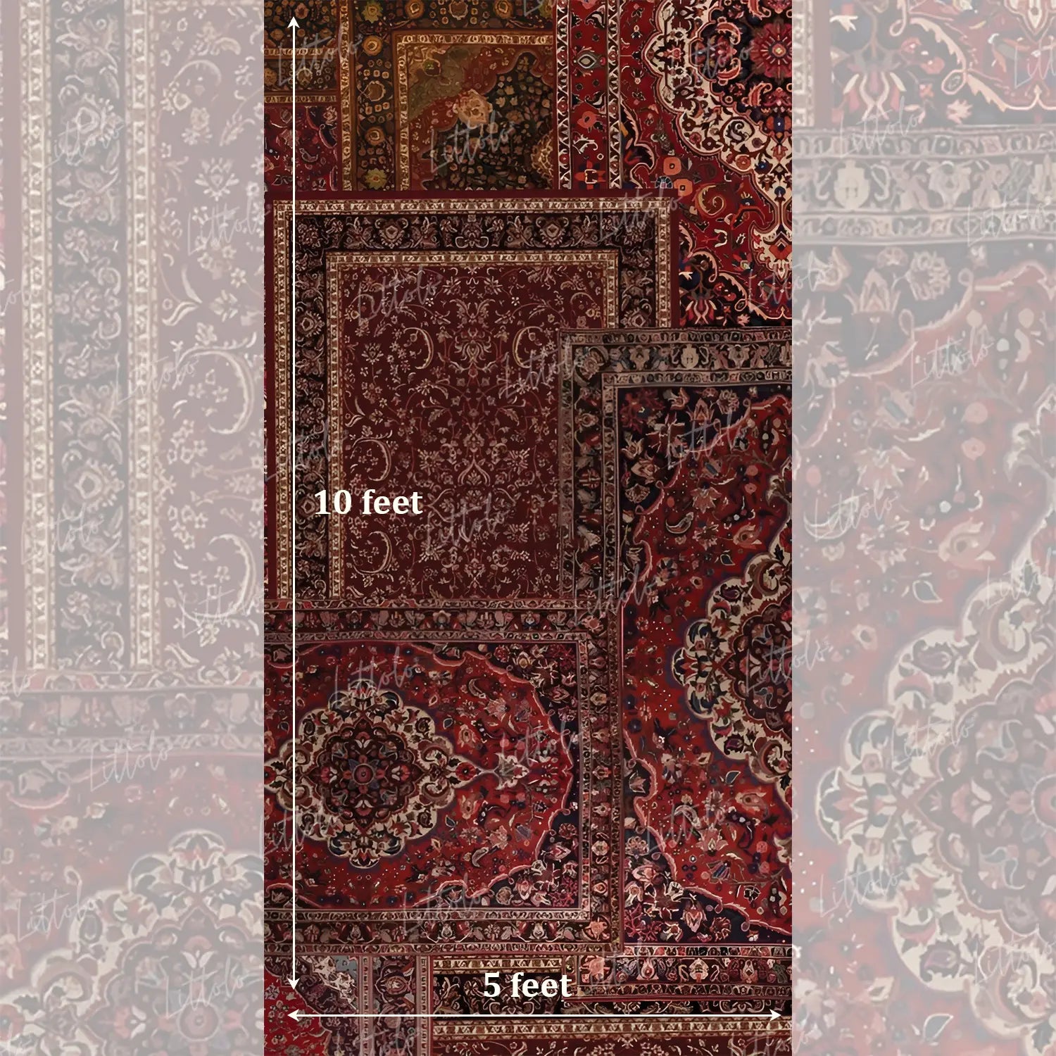 LB1634 Crimson Heritage Carpet Maternity Backdrop