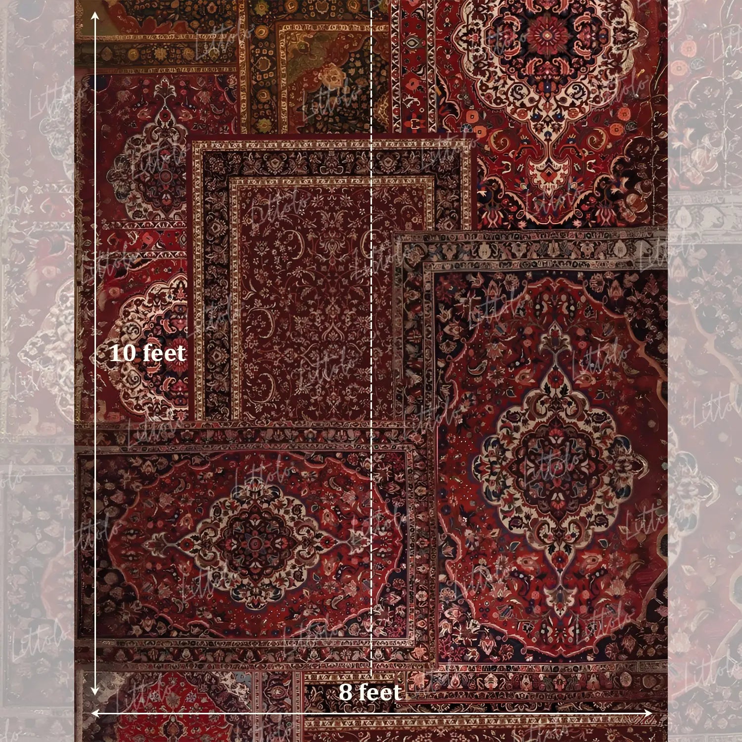 LB1634 Crimson Heritage Carpet Maternity Backdrop