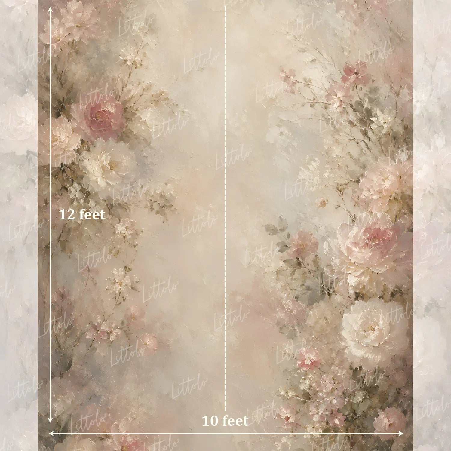 LB1635 Pastel Petal Symphony Maternity Backdrop
