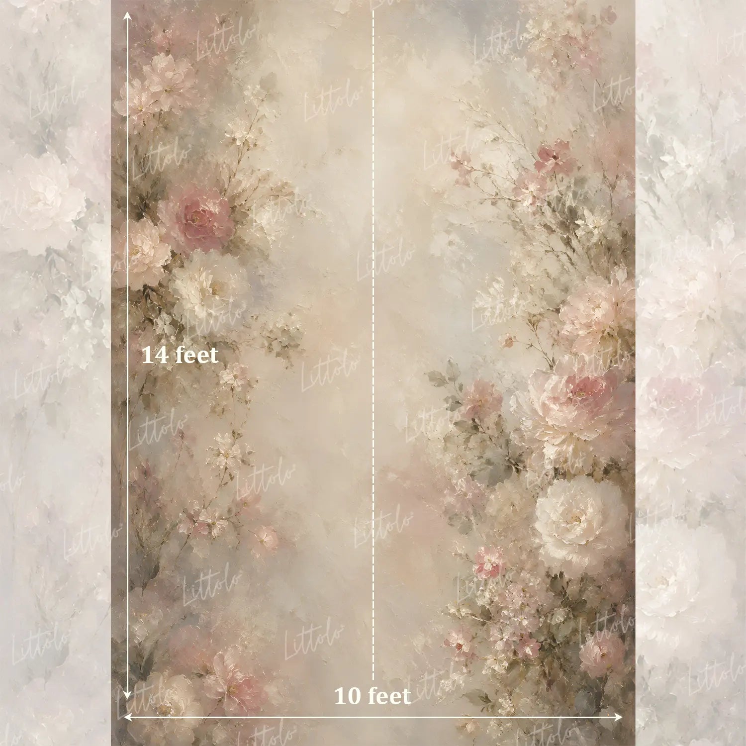 LB1635 Pastel Petal Symphony Maternity Backdrop