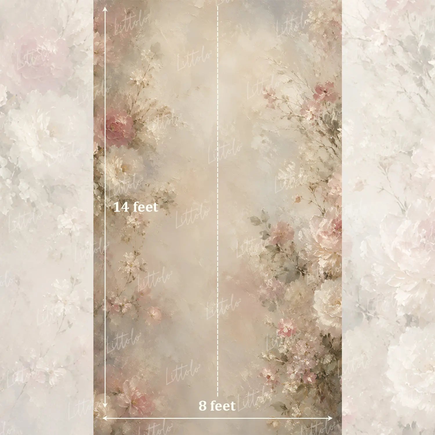 LB1635 Pastel Petal Symphony Maternity Backdrop