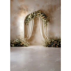 LB1637 Timeless Floral Arch Maternity Backdrop