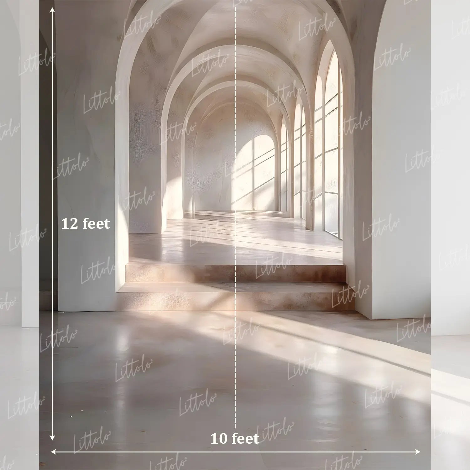 LB1638 Luminous Elysian Corridor Maternity Backdrop