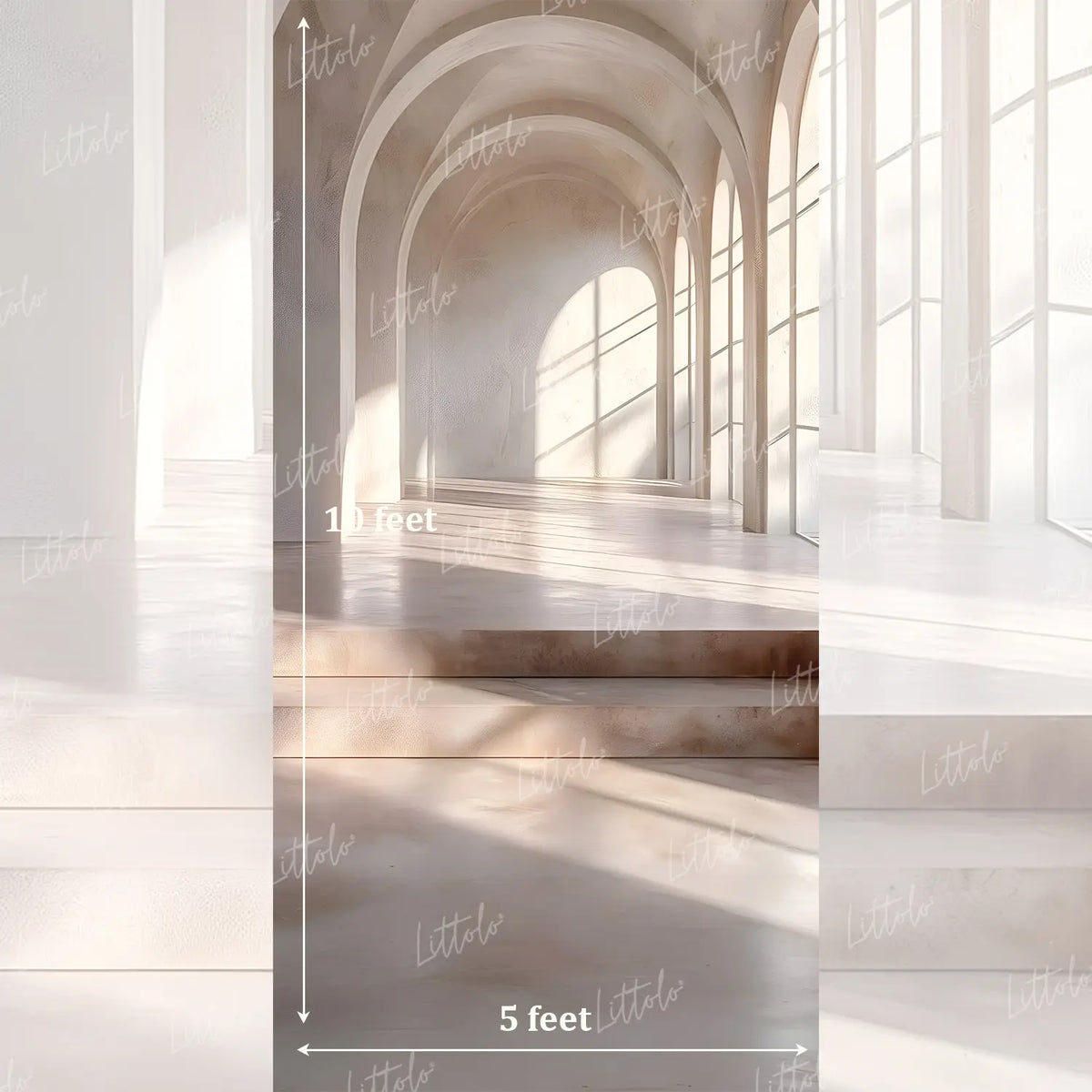 LB1638 Luminous Elysian Corridor Maternity Backdrop