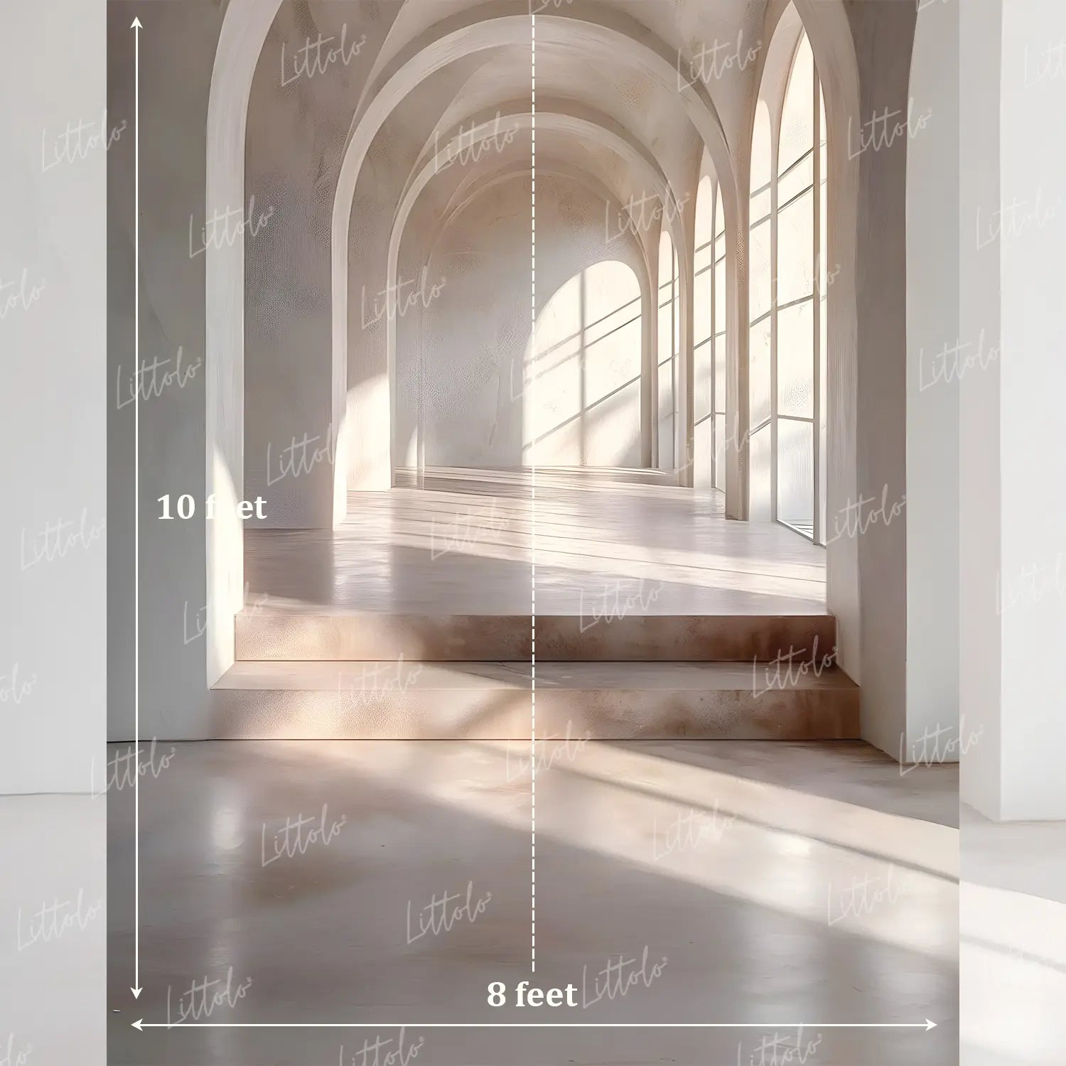 LB1638 Luminous Elysian Corridor Maternity Backdrop