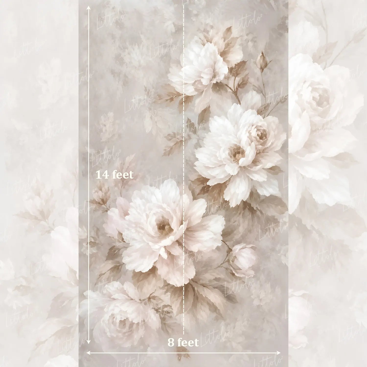 LB1639 Heirloom Bloom Maternity Backdrop