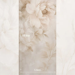 LB1640 Elegant Peony Flower Maternity Backdrop