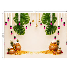 LB1641W Vrindavan Bliss Janmashtami Wall Backdrop