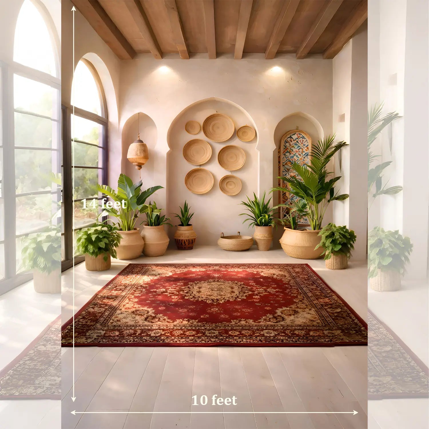 LB1649 Boho Heritage Interior Carpet Backdrop