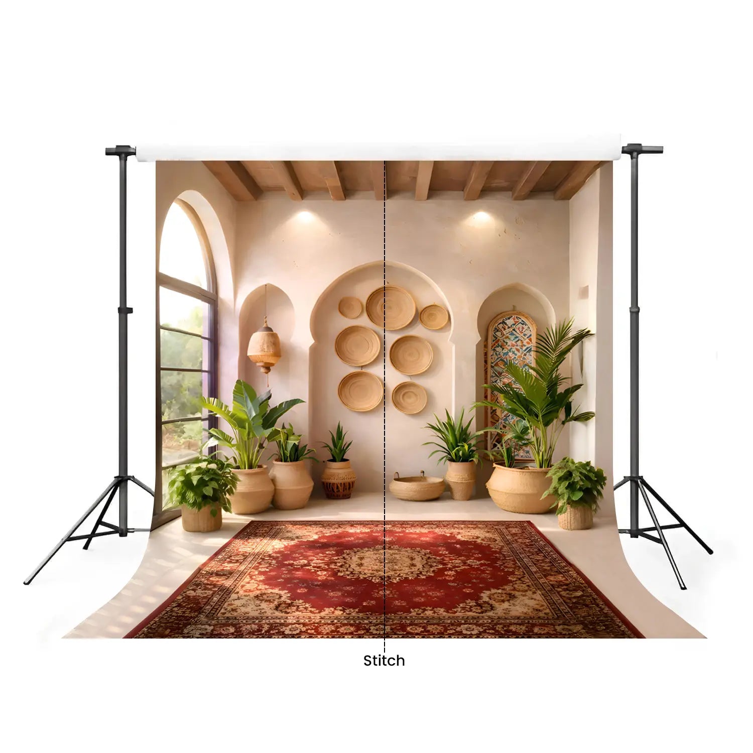 LB1649 Boho Heritage Interior Carpet Backdrop