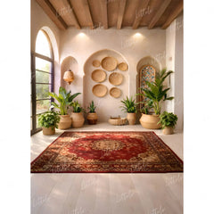 LB1649 Boho Heritage Interior Carpet Backdrop