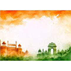 LB1650 National Pride India Tricolor Backdrop