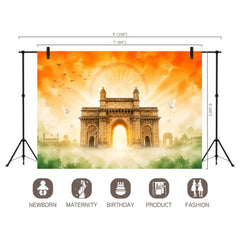 LB1652 India Gate With Tricolor Backdrop