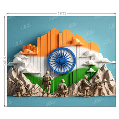 LB1653 Indian Army Tricolour Backdrop