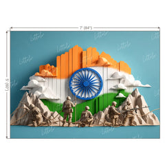 LB1653 Indian Army Tricolour Backdrop