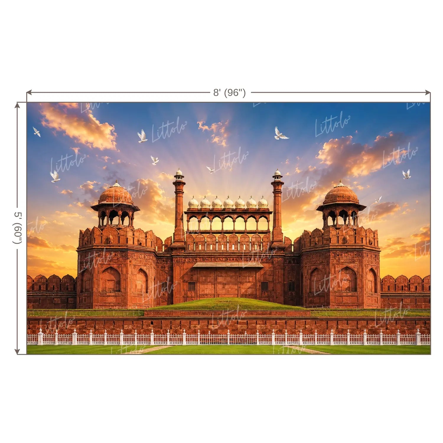 LB1655 Lal-Kila Backdrop