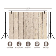 LB1657 Rustic Ivory Vertical Wooden Plank Backdrop