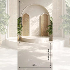 LB1660 Tropical Archway Retreat Maternity Backdrop
