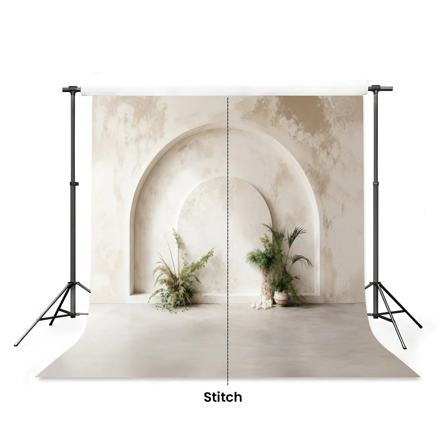 LB1661 Timeless Ivory Arch Maternity Backdrop