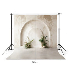 LB1661 Timeless Ivory Arch Maternity Backdrop