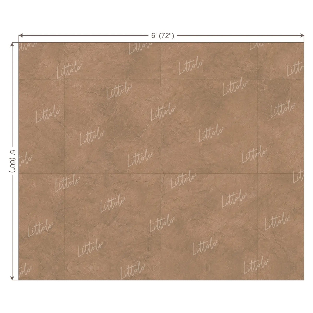 LB1664F Warm Taupe Travertine Floor Backdrop