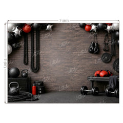 LB1667W Champions Boxing Club Wall Backdrop