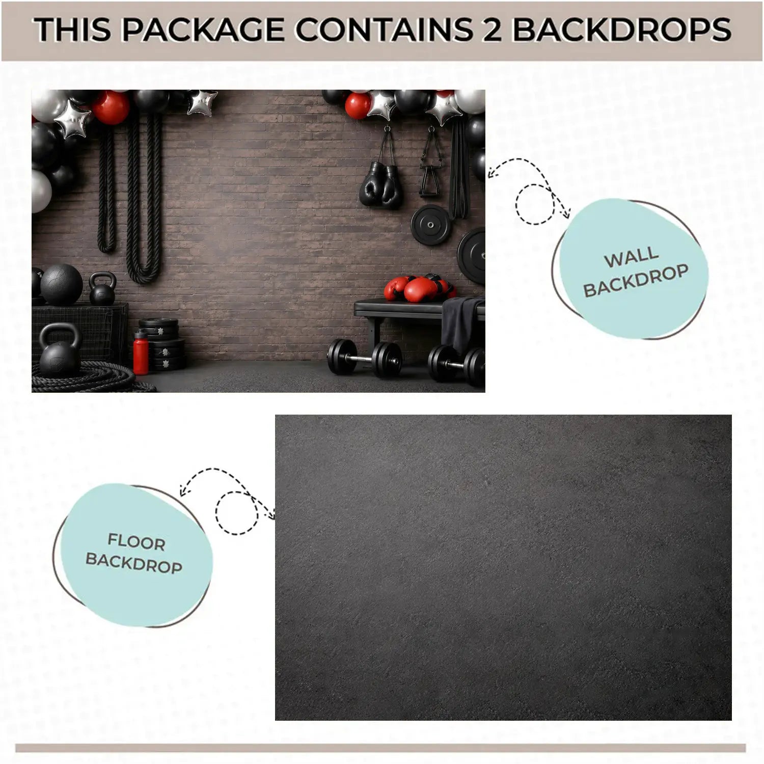 LB1667C Champions Boxing Club Floor & Wall Duodrop (2 Pcs)