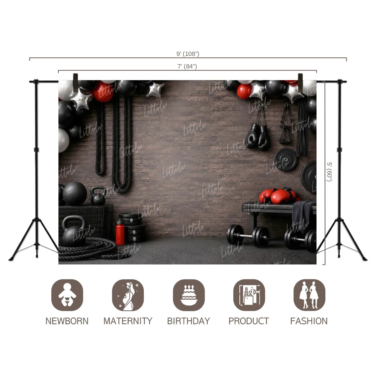 LB1667C Champions Boxing Club Floor & Wall Duodrop (2 Pcs)