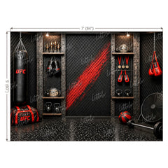 LB1668W Champions Boxing Club Wall Backdrop