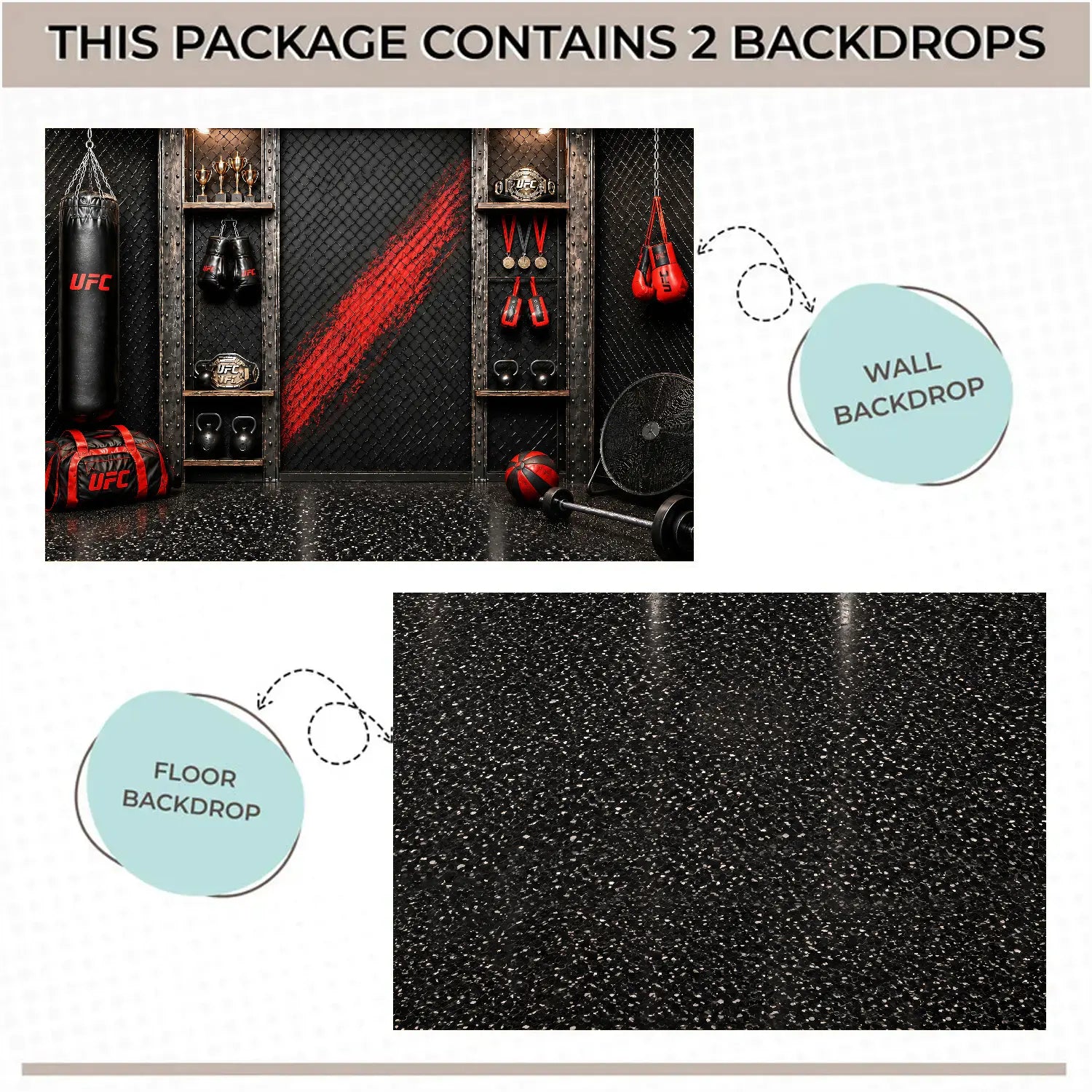 LB1668C Champions Boxing Club Floor & Wall Duodrop (2 Pcs)