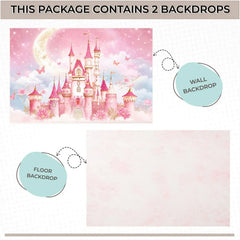 LB1670C Fairy Tale Backdrop Floor & Wall Duodrop (2 Pcs)
