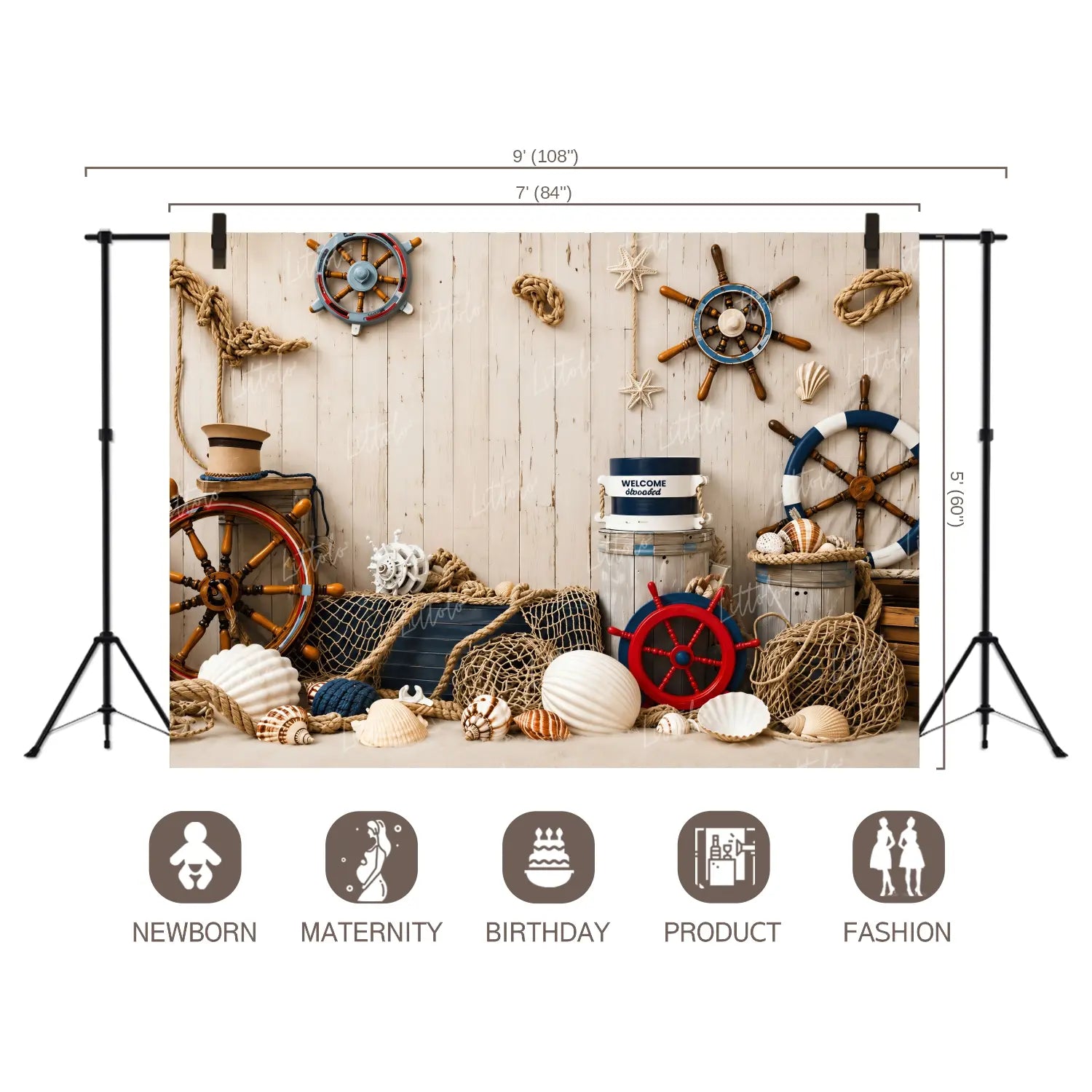 LB1671C Sailor Theme Floor & Wall Duodrop (2 Pcs)