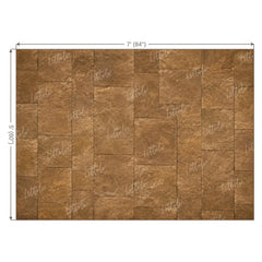 LB1672F Rustic Brown Stone Floor Backdrop