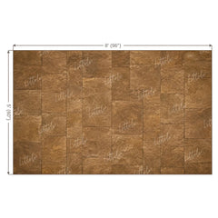 LB1672F Rustic Brown Stone Floor Backdrop