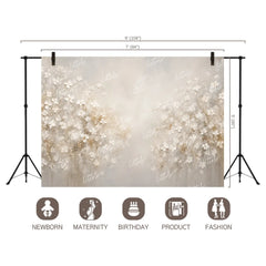 LB1675 Gainsboro Floral Backdrop