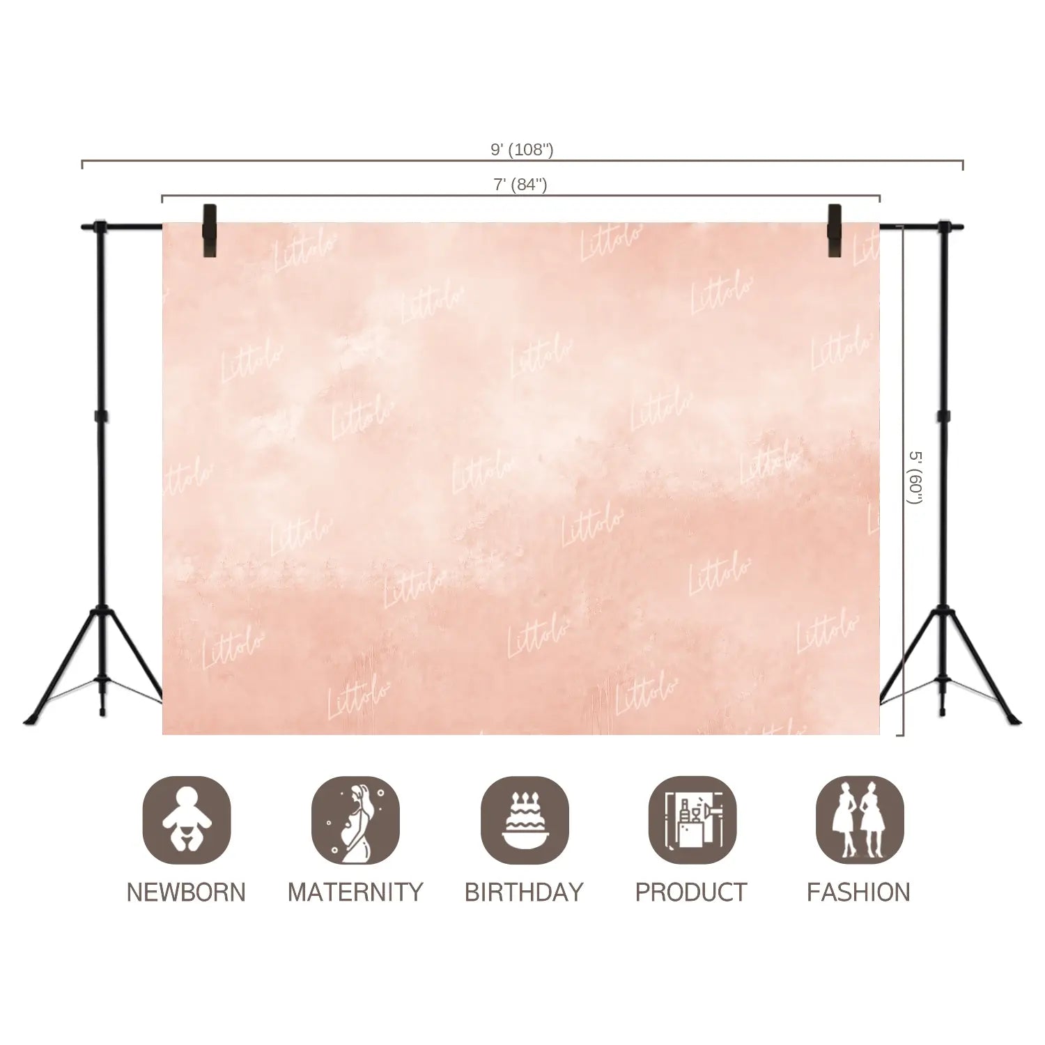 LB1676 Pink Texture Backdrop