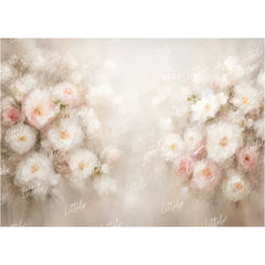 LB1677 Peach Puff Floral Backdrop