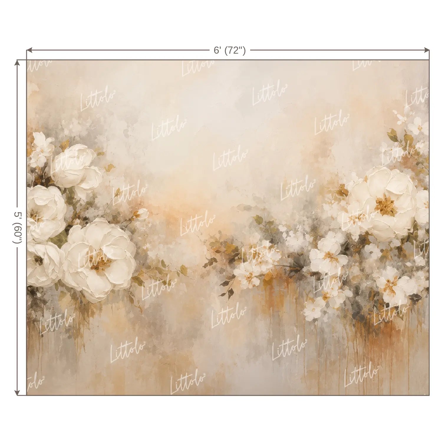 LB1681 Driftwood Floral Backdrop