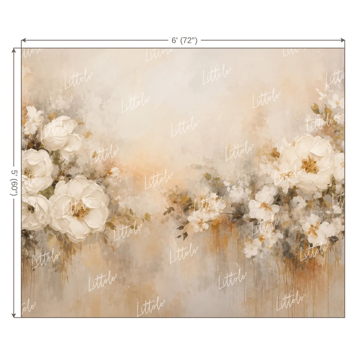 LB1681 Driftwood Floral Backdrop